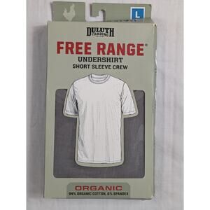 Duluth Trading Co. Men's Free Range Organic Cotton Undershirt Gray Size Large